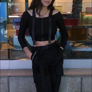 Black cropped top, very comfy and great condition